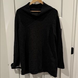 Eileen Fisher Black Cowl Neck Sweater